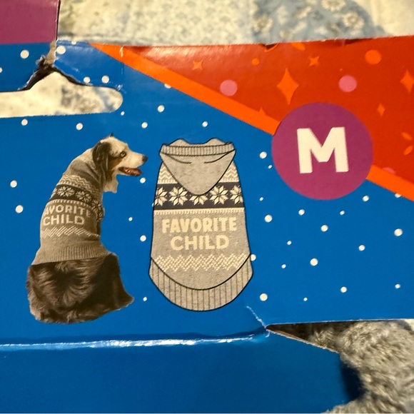 Vibrant Life Size Medium Pet Sweater Favorite Child Hood New NWT Cat Dog Clothes - Picture 4 of 10